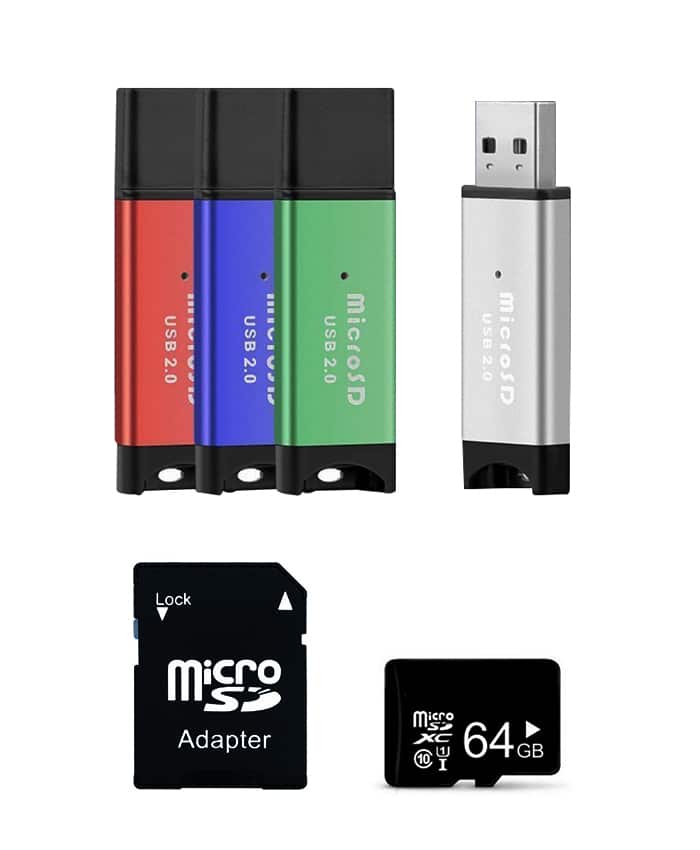 USB Flashdrive With 64GB Ultra High Speed Micro SD Card