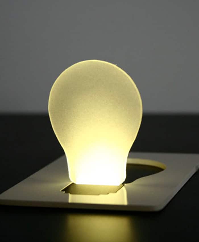 LED NAME CARD POCKET LIGHT BULB