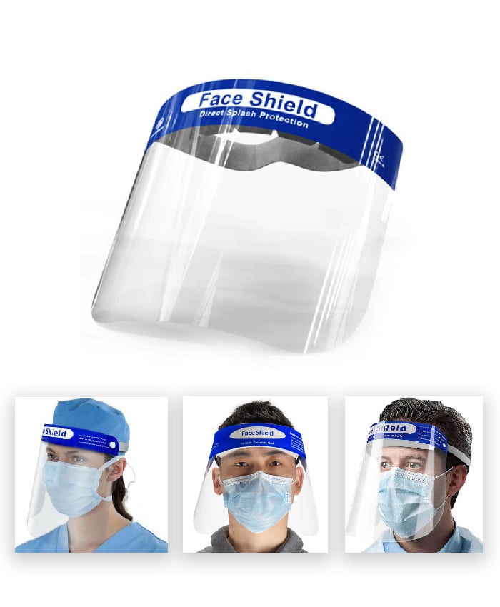 Reusable Isolation Protective Mask Full Face Shield with Headband