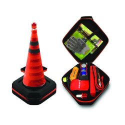 TRAFFIC CONE WITH SECURITY SAFETY KIT