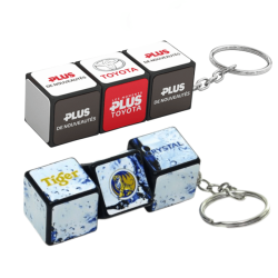 Rubik's Block Keychain