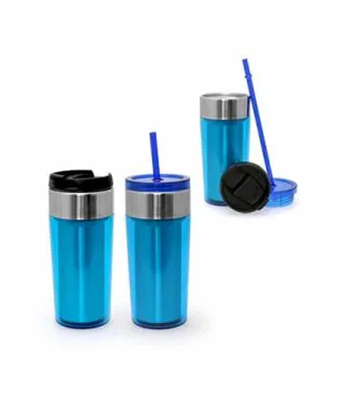 DUAL USE STAINLESS STEEL TUMBLER