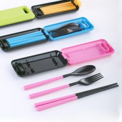 3 in 1 FOLDABLE PLASTIC CUTLERY SET