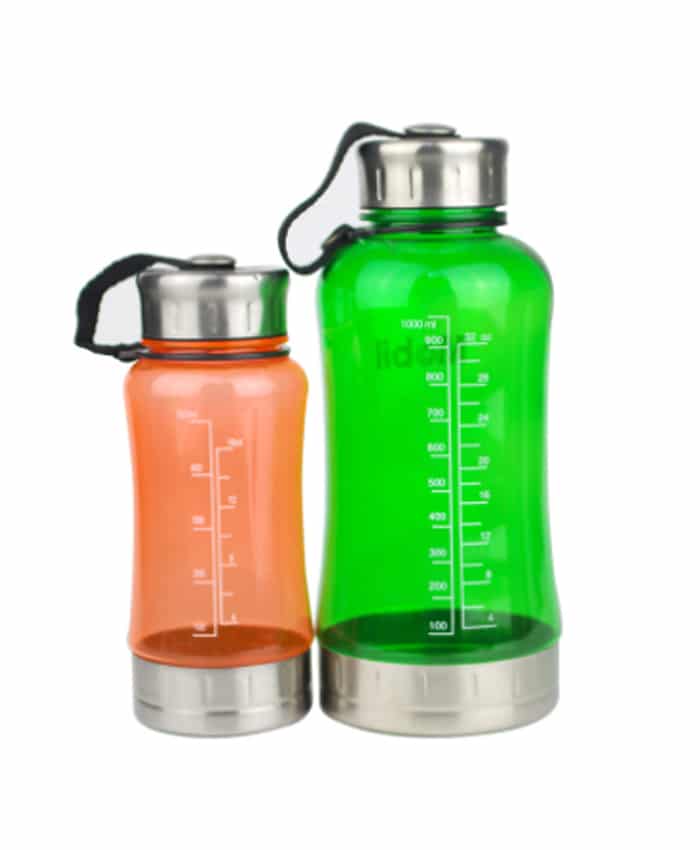 SPORT WATER BOTTLE WITH STRAP HANDLE