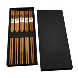 5 PAIRS BAMBOO CHOPSTICKS SET