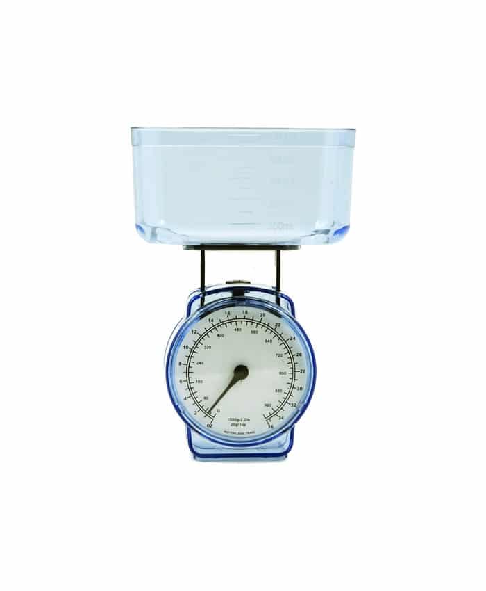 PORTABLE PLASTIC MINI KITCHEN SCALE