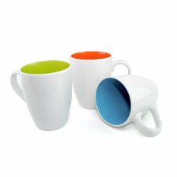 DUAL COLOR CERAMIC MUG - OUTER WHITE