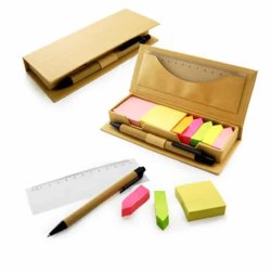 ECO FRIENDLY POST IT PAD WITH RULER AND PEN