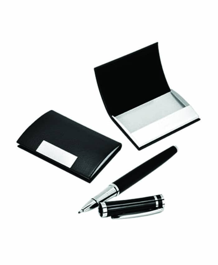 GIFT SET WITH METAL PEN & CARD HOLDER