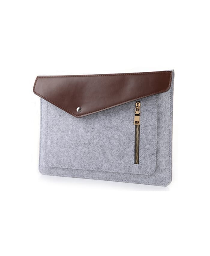 FELT LEATHER LAPTOP DOCUMENT SLEEVE