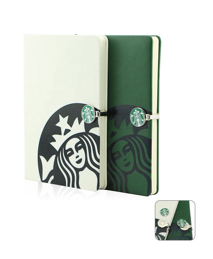 A5 Notebook with Two Layer Removable Metal Badge