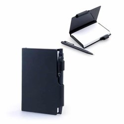 MINI HARD COVER NOTEPAD WITH PEN