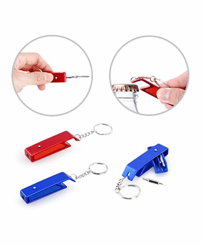 MINI TOOL KIT WITH BOTTLE OPENER KEYCHAIN