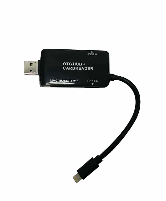 OTG HUB WITH USB 2.0 CARD READER