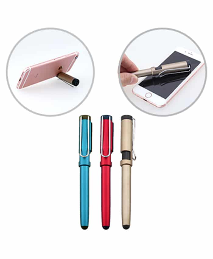 PLASTIC BALL PEN WITH HANDPHONE STAND