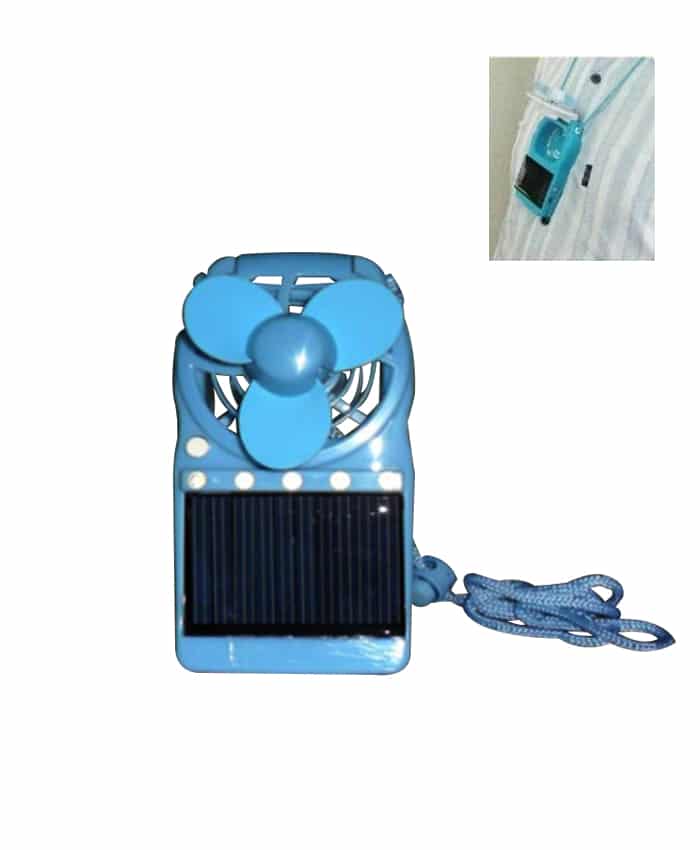 SOLAR POWERED RECHARGEABLE MINI FAN