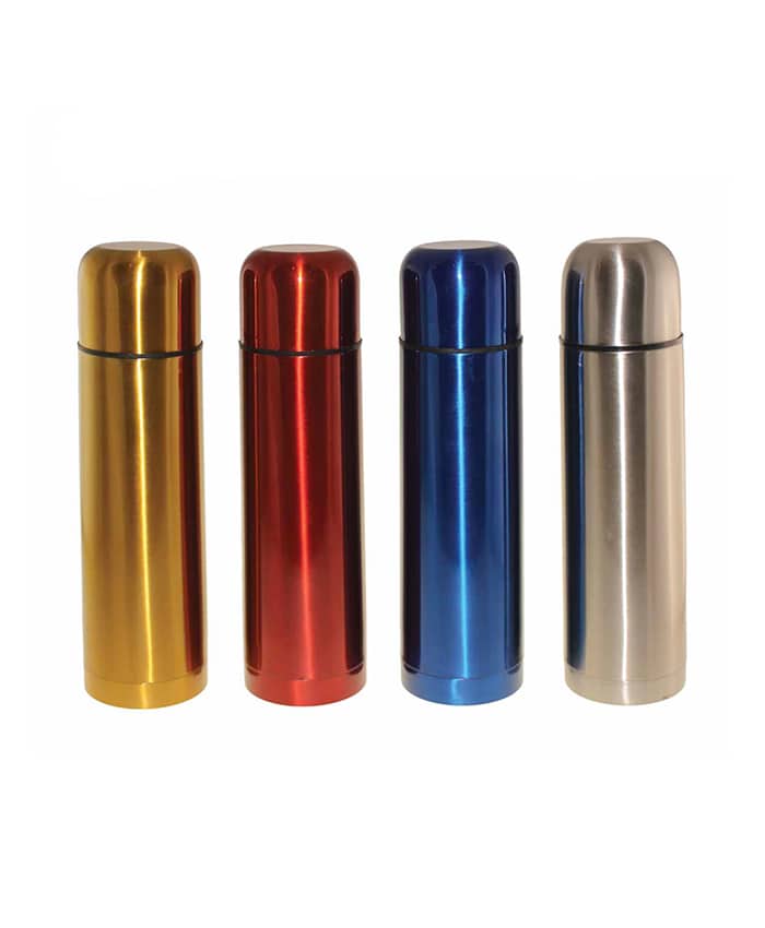 DOUBLE WALL VACUUM FLASK WITH PU POUCH