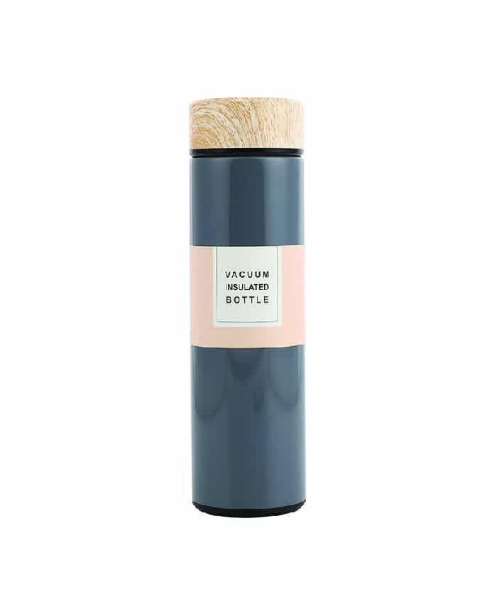 Wooden lid Stainless Steel Thermal Flask