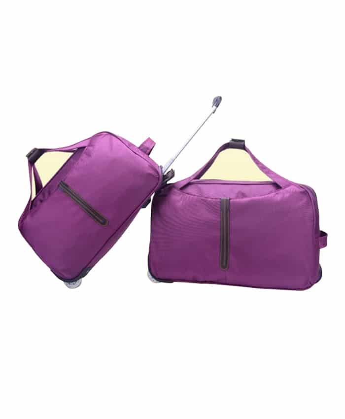 TRAVEL TROLLEY BAG WITH TELESCOPIC STEEL TROLLEY