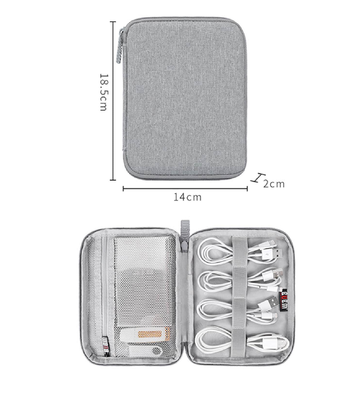 Mini Travel Cable Organizer Waterproof Bag