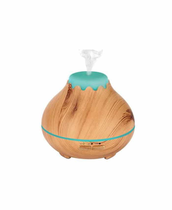 WOOD GRAIN USB OIL AROMA DIFFUSER WITH LED