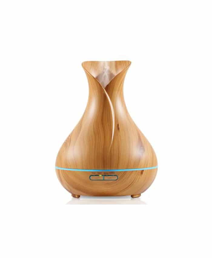 WOODEN USB OIL AROMA DIFFUSER WITH LED