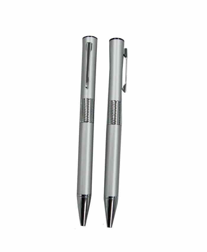 MATT SILVER METAL BALL PEN