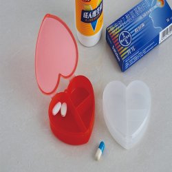 PILL BOX - Heart Shape - 3 Apartment