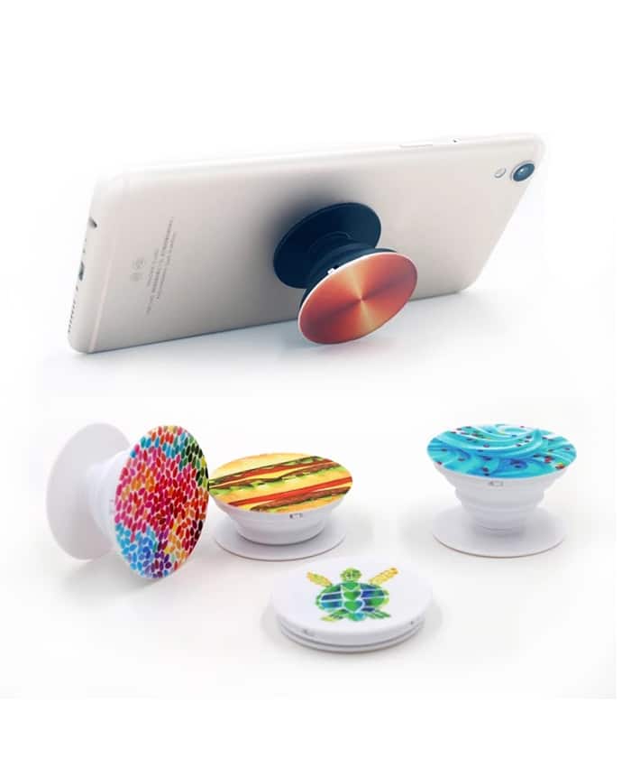 ROUND POP SOCKET RETRACTABLE PHONE STAND