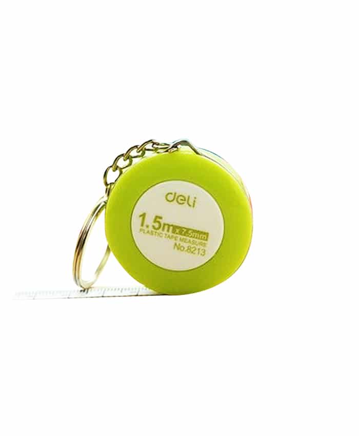 ROUND MEASURING TAPE WITH KEYCHAIN