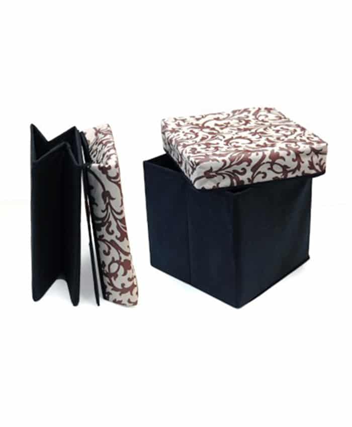 STYLISH FOLDABLE STORAGE BOX WITH STOOL