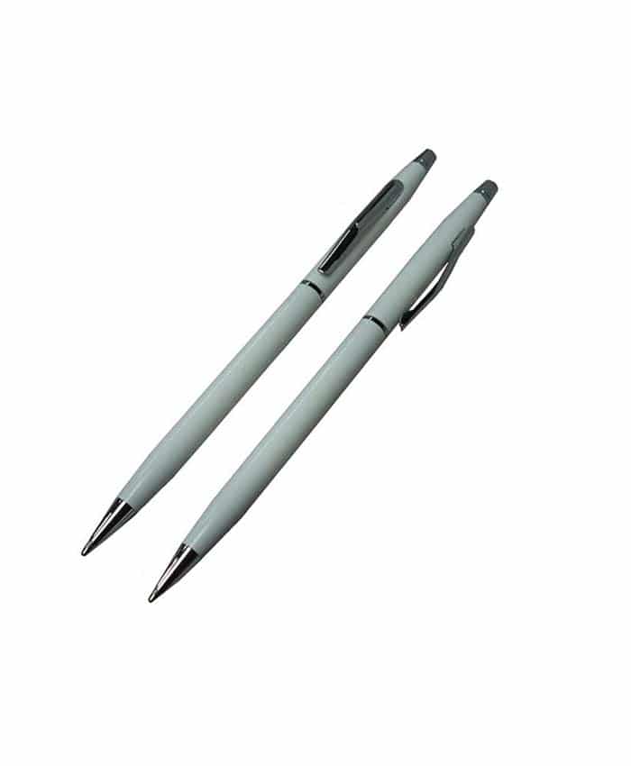 METAL BALL PEN WITH SILVER CLIP