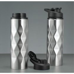 201 Single-layer stainless steel diamond-shaped handle water bottle