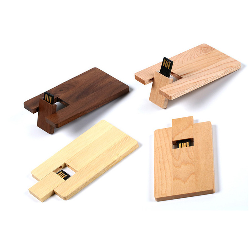 Eco Friendly Wooden Card USB Flash Drive