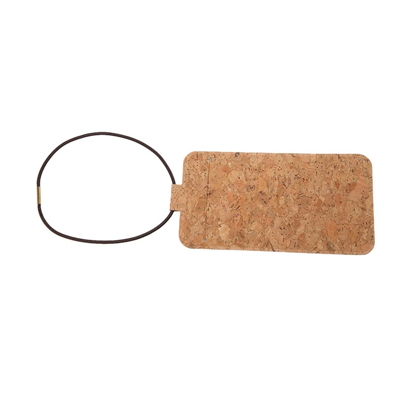 Eco Friendly Cork O Ring Flab Luggage Tag